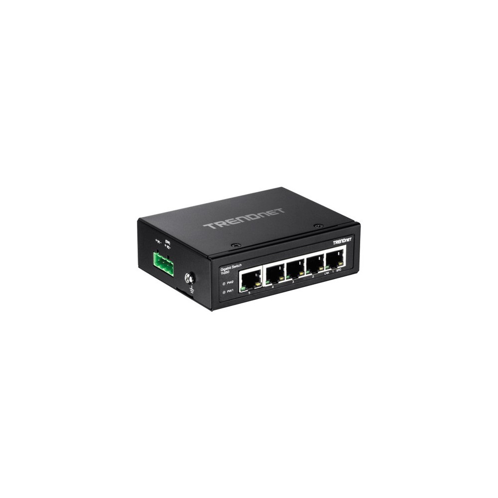 Switch industrial 5 porturi Gigabit DIN-Rail - TRENDnet - 1
