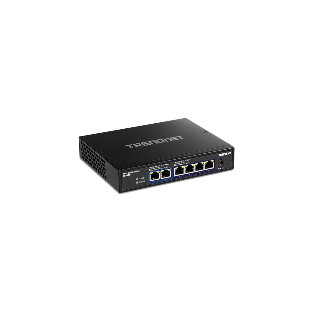 Switch 6 porturi, 4 x 2.5G si 2 x 10G , Fanless - TRENDnet - 1