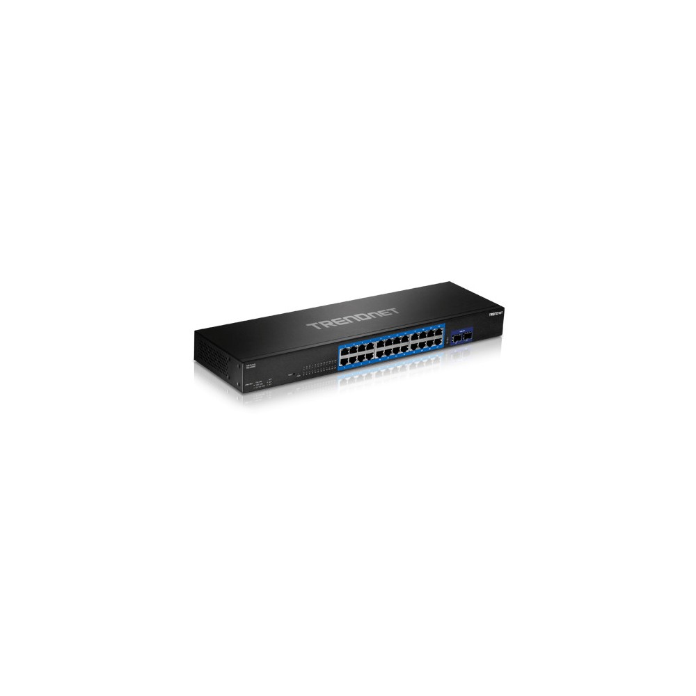 Switch 24 porturi Gigabit, 2 porturi SFP+ 10G - TRENDnet - 1