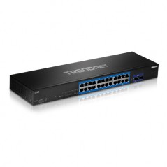 Switch 24 porturi Gigabit, 2 porturi SFP+ 10G - TRENDnet - 1