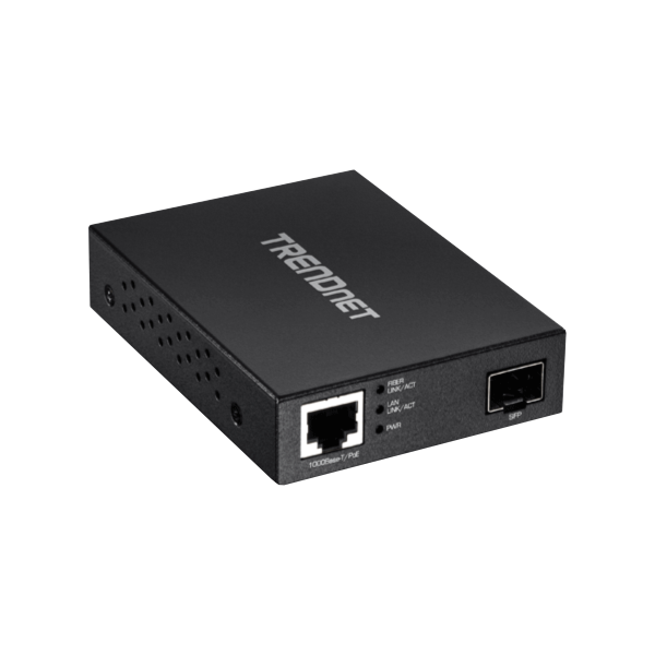Mediaconvertor POE Gigabit - SFP fibra optica - TRENDnet - 1