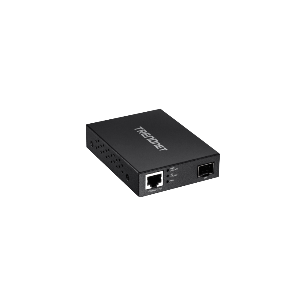 Mediaconvertor POE Gigabit - SFP fibra optica - TRENDnet - 1