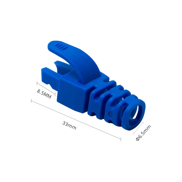 Manson protectie mufa RJ45, albastru (100buc) - 1