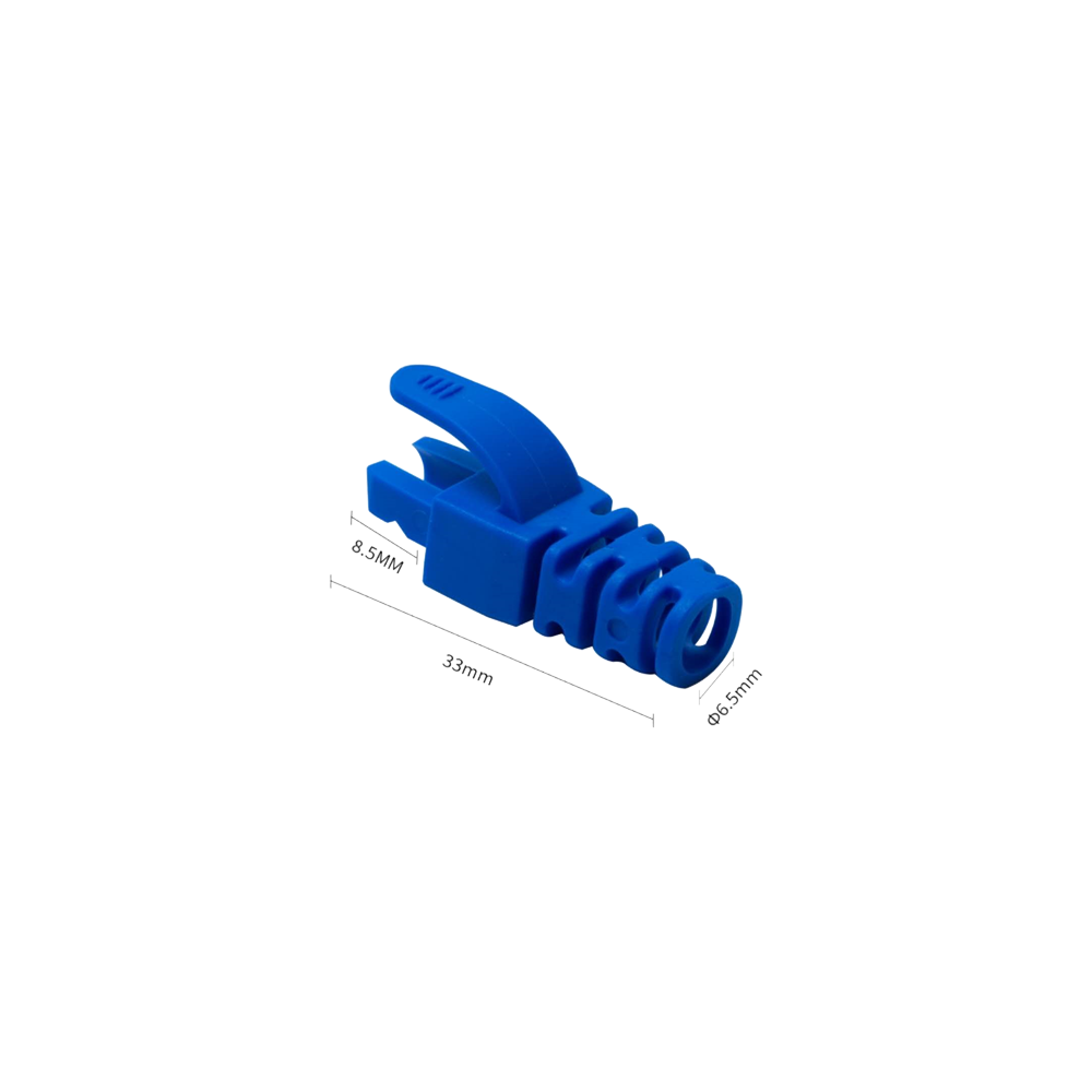 Manson protectie mufa RJ45, albastru (100buc) - 1