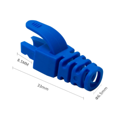 Manson protectie mufa RJ45, albastru (100buc) - 1