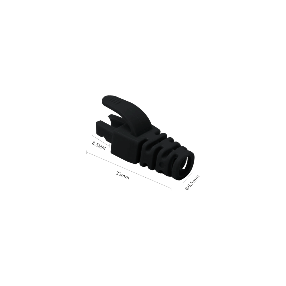 Manson protectie mufa RJ45, negru (100buc) - 1