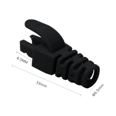 Manson protectie mufa RJ45, negru (100buc) - 1