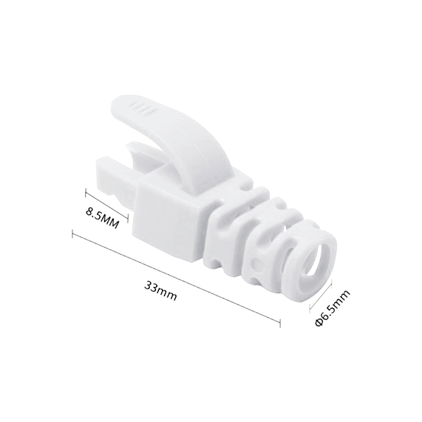 Manson protectie mufa RJ45, alb (100buc) - 1