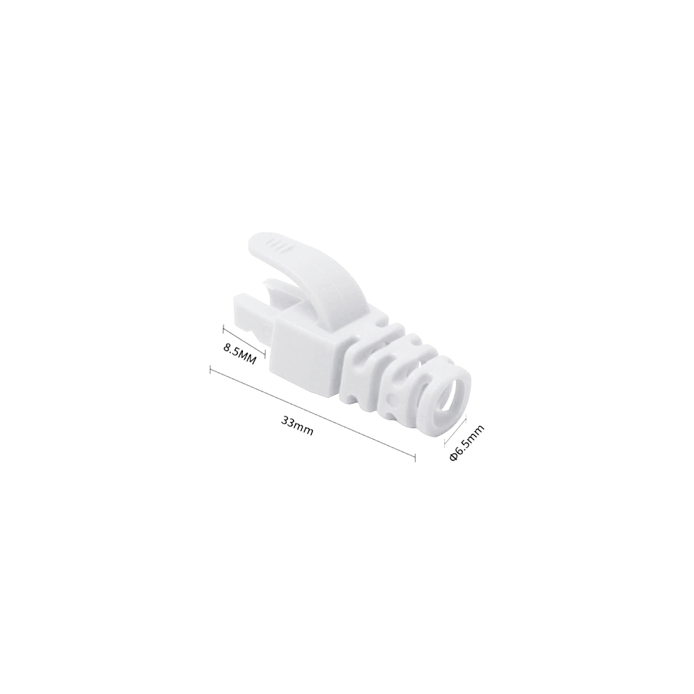 Manson protectie mufa RJ45, alb (100buc) - 1