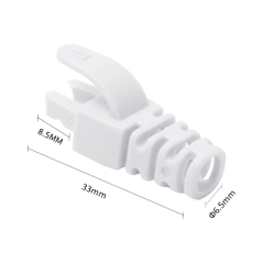 Manson protectie mufa RJ45, alb (100buc) - 1