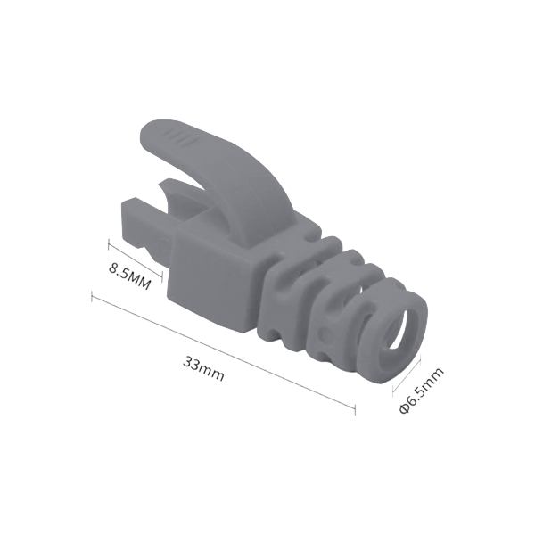 Manson protectie mufa RJ45, gri (100buc) - 1