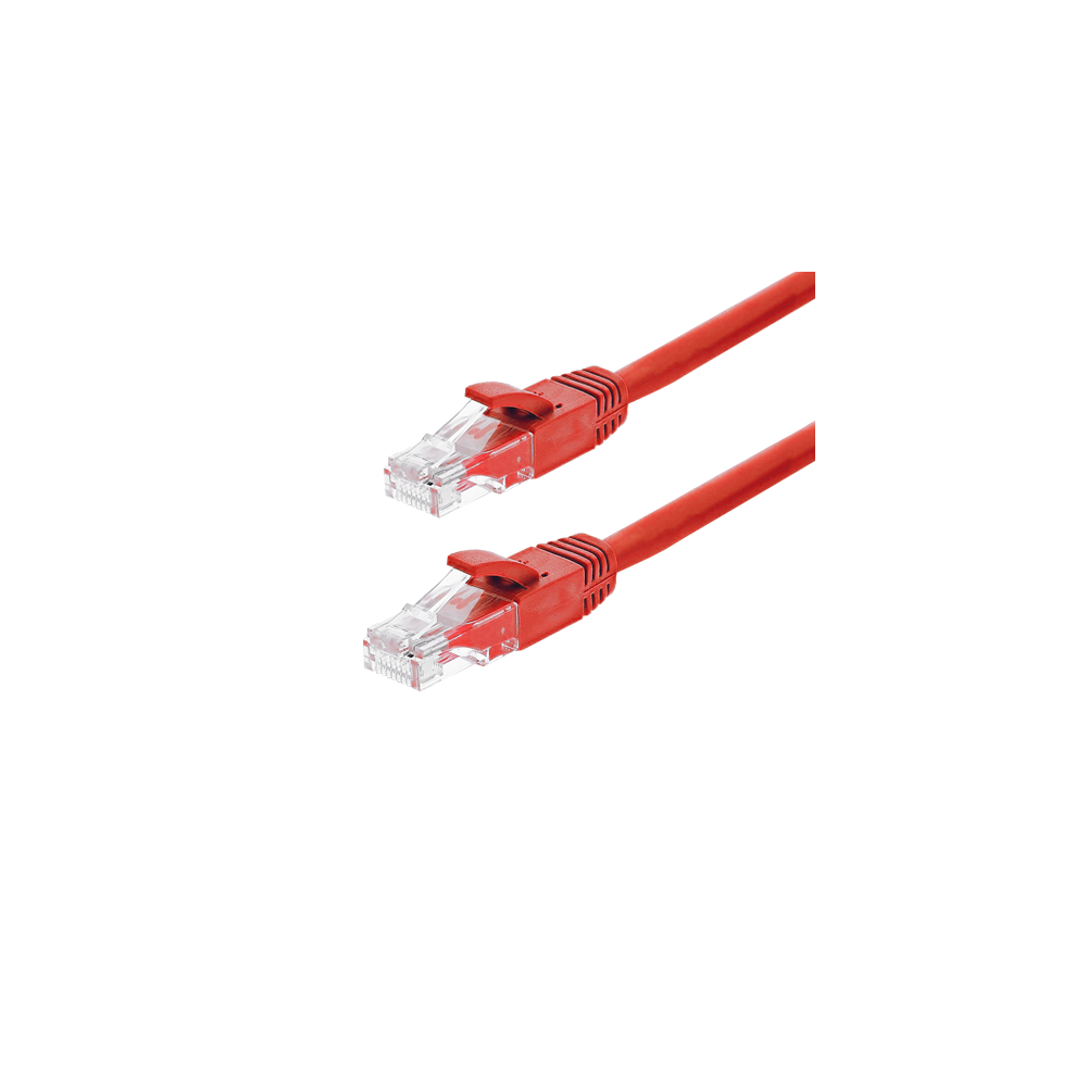 Patch cord Gigabit UTP cat6, LSZH, 3.0m, rosu - ASYTECH Networking - 1
