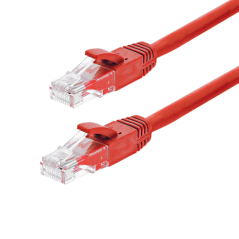 Patch cord Gigabit UTP cat6, LSZH, 3.0m, rosu - ASYTECH Networking - 1