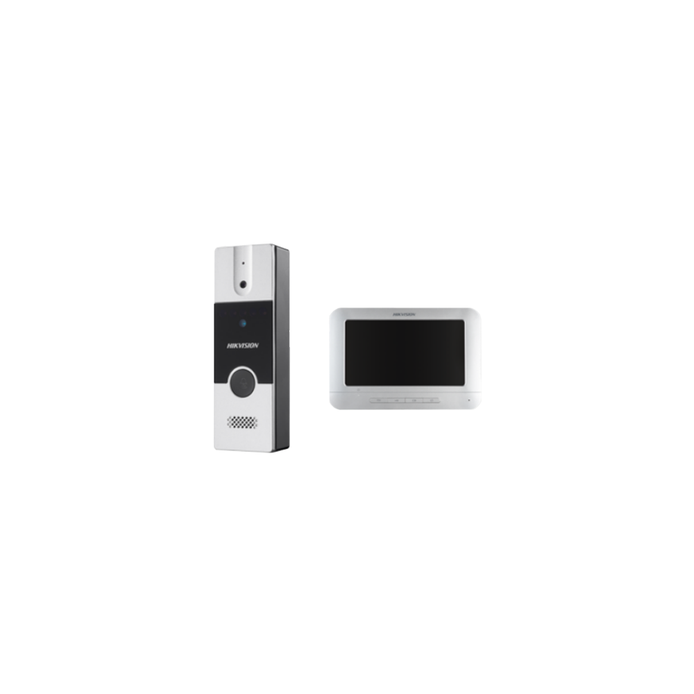 Kit videointerfon analogic 7 inch, conectare 4 fire - 1