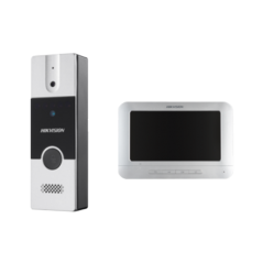 Kit videointerfon analogic 7 inch, conectare 4 fire - 1