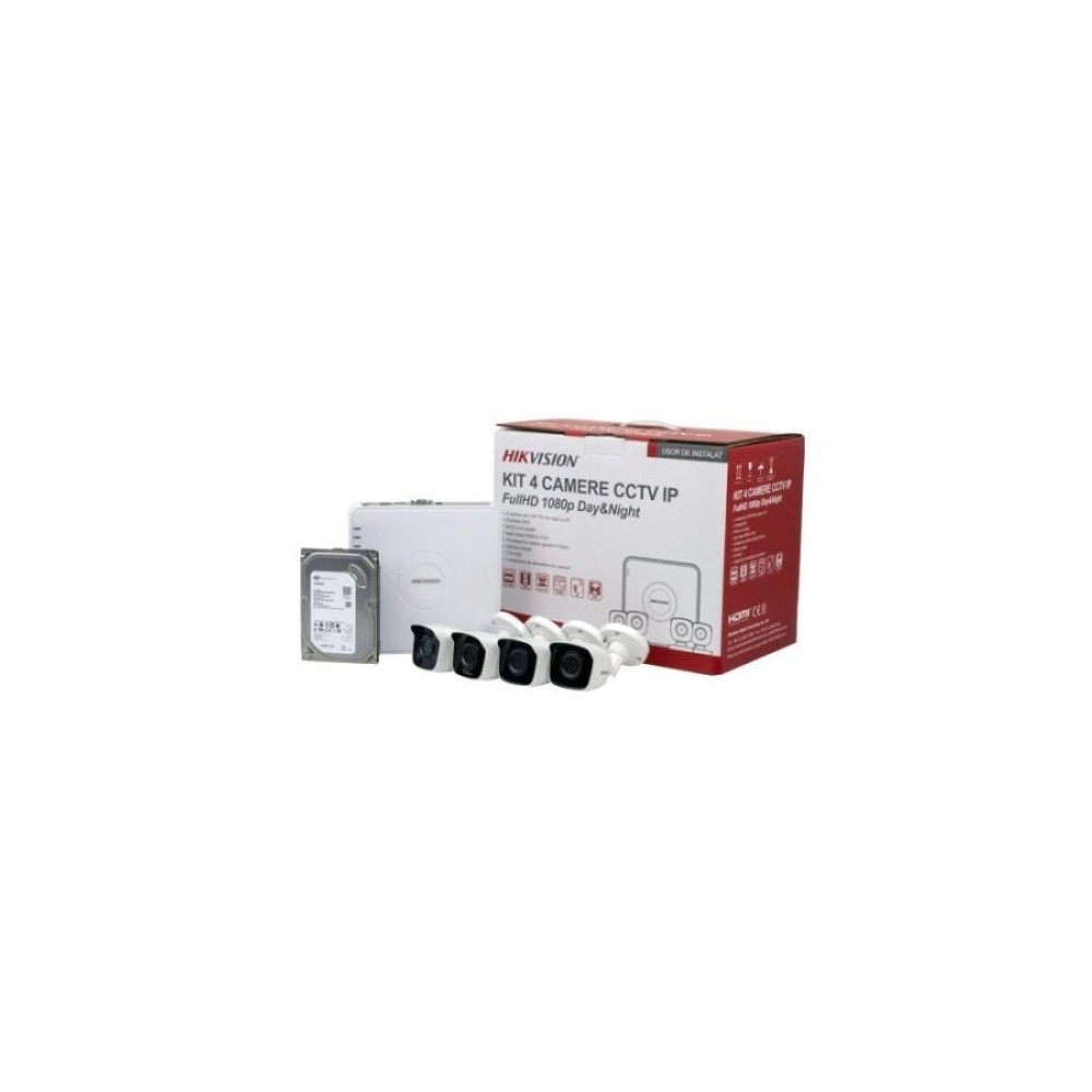 Kit supraveghere Hikvision IP NK42N0H-1T(SG), 2MP - 1