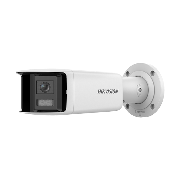 DarkFighter, AcuSense - Camera IP, 4MP, Panoramic view 180°, lentila 2.8mm, IR 40m, Audio, Alarma, PoE, IP67 - HIKVISION - 3