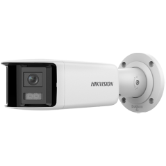 DarkFighter, AcuSense - Camera IP, 4MP, Panoramic view 180°, lentila 2.8mm, IR 40m, Audio, Alarma, PoE, IP67 - HIKVISION - 3