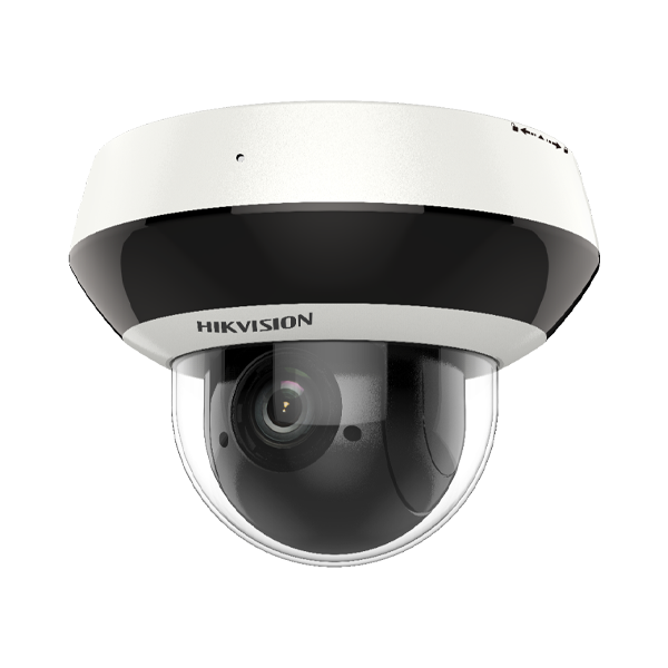 Camera mini PTZ IP 4MP, zoom optic 4X, IR20m, PoE, IK10, DarkFighter - HIKVISION - 1