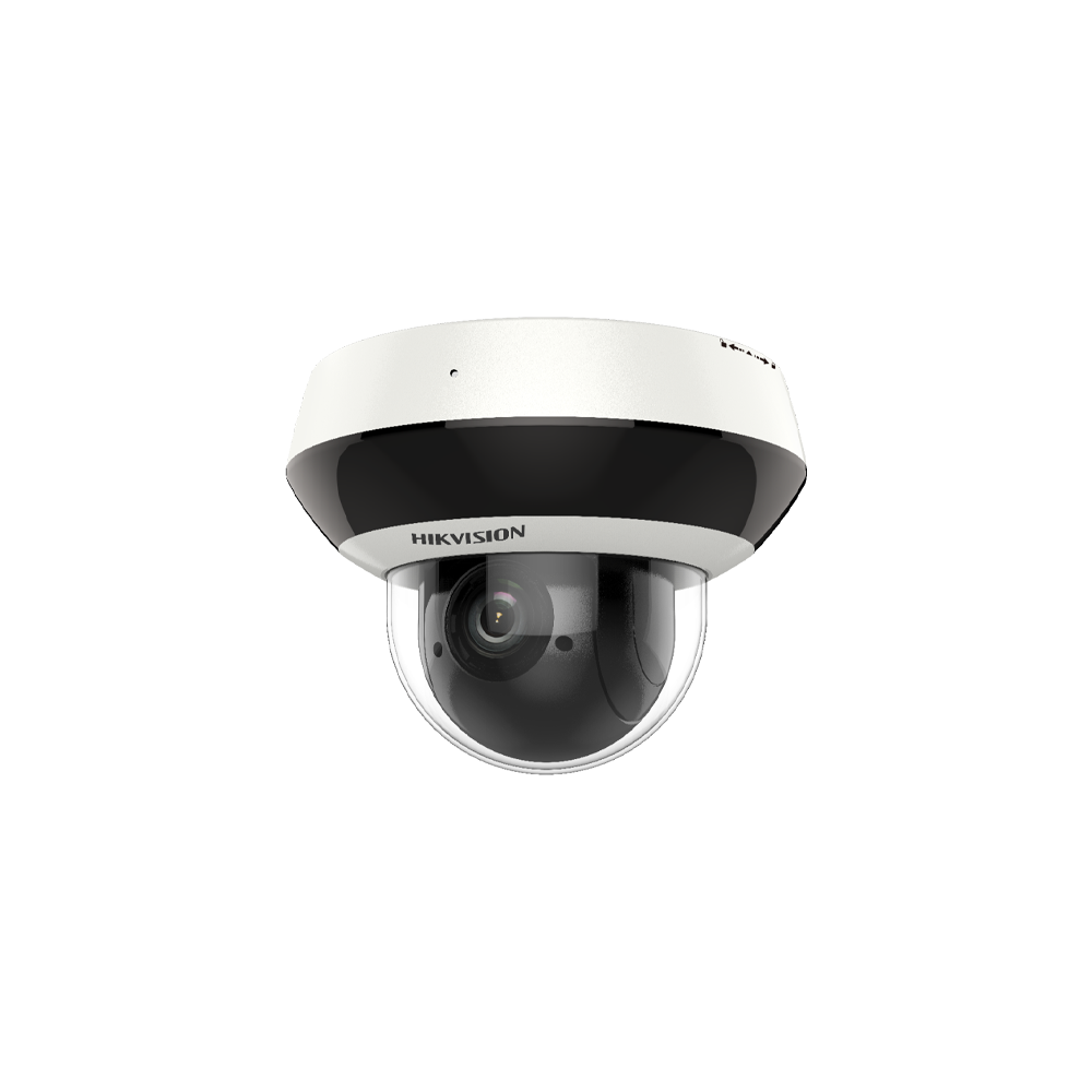 Camera mini PTZ IP 4MP, zoom optic 4X, IR20m, PoE, IK10, DarkFighter - HIKVISION - 1