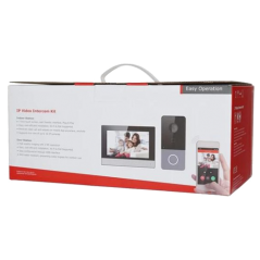 KIT videointerfon TCP/IP pentru 1 familie, monitor TFT LCD 7 inch - HIKVISION - 2