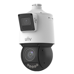Camera Dual-lens IP, PTZ, 4MP, 25X, IR100m&WL30m, AutoTracking, Audio, Alarm, PoE, IP66 - UNV - 3