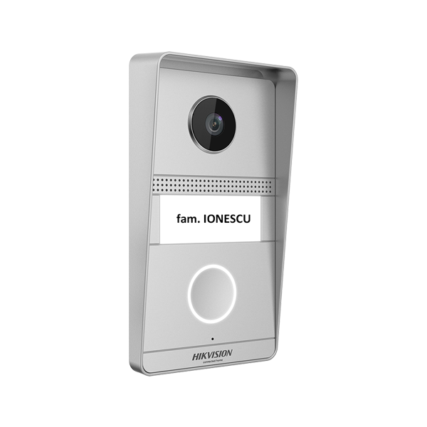Kit videointerfon analogic 7inch, camera 2MP, conectare 2 fire - HIKVISION - 2