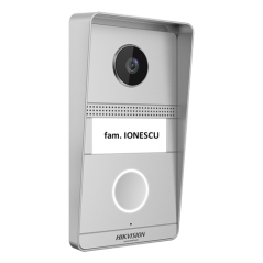 Kit videointerfon analogic 7inch, camera 2MP, conectare 2 fire - HIKVISION - 2