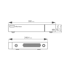 NVR 4 canale IP 5MP - ASYTECH seria VT - 4