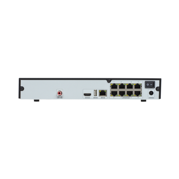 NVR 8 canale IP + 8 porturi POE - ASYTECH seria VT - 3