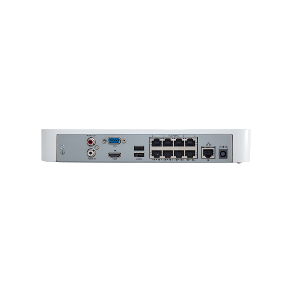 NVR 4K, 8 canale 8MP + 8 porturi PoE, compresie H.265 Ultra - UNV - 4