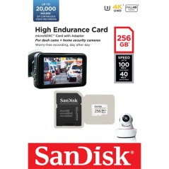 Card MicroSD 256GB, seria HIGH Endurance - SanDisk - 2