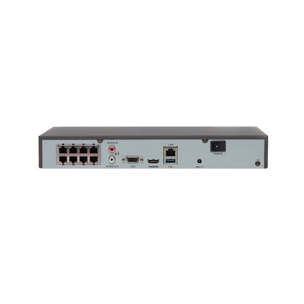 NVR 8 canale IP, Ultra HD rezolutie 4K - 8 porturi POE - HIKVISION - 2