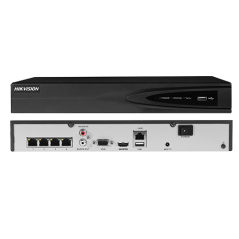 NVR 4 canale IP, Ultra HD rezolutie 4K - 4 porturi POE - HIKVISION - 2