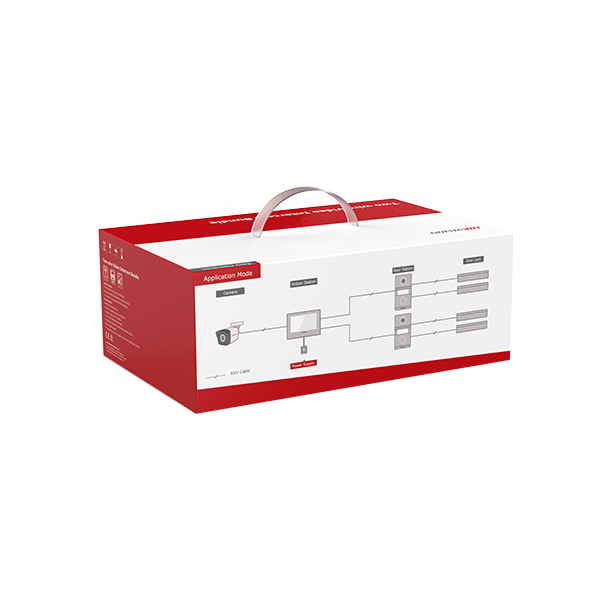 Kit videointerfon analogic 7inch, camera 2MP, conectare 2 fire - HIKVISION - 4