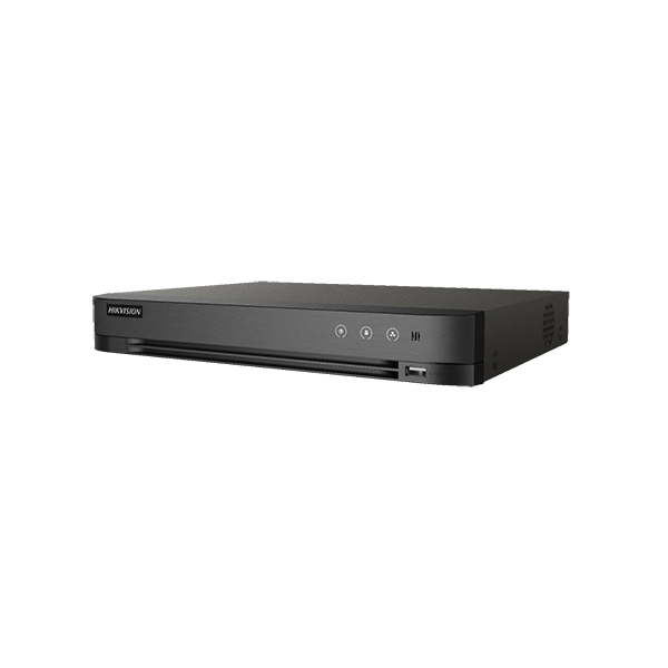 DVR 4K AcuSense, 4ch, audio over coaxial, Smart Playback - HIKVISION - 1