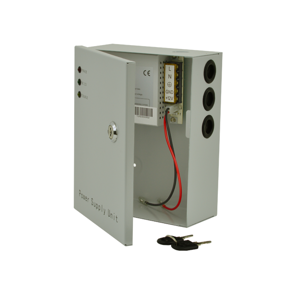 Sursa de alimentare 12V, 3A, back-up in cabinet metalic - 1