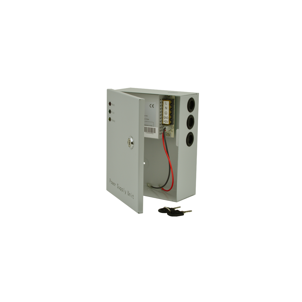Sursa de alimentare 12V, 3A, back-up in cabinet metalic - 1