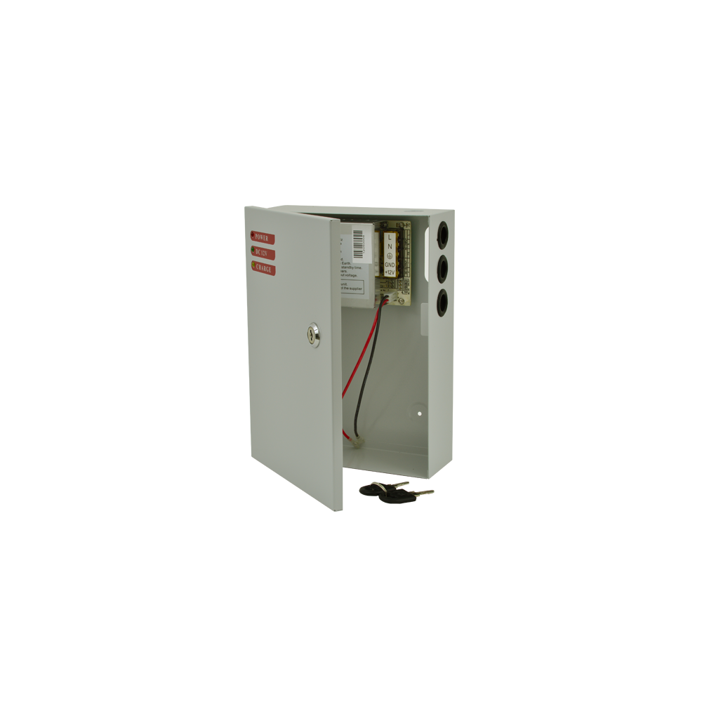 Sursa de alimentare 12V, 5A, back-up in cabinet metalic - 1