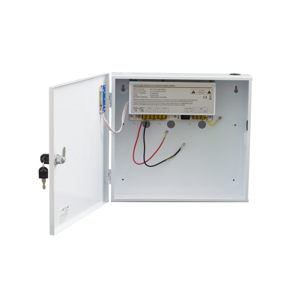 Sursa de alimentare 12V/10A, back-up in cabinet metalic - 1