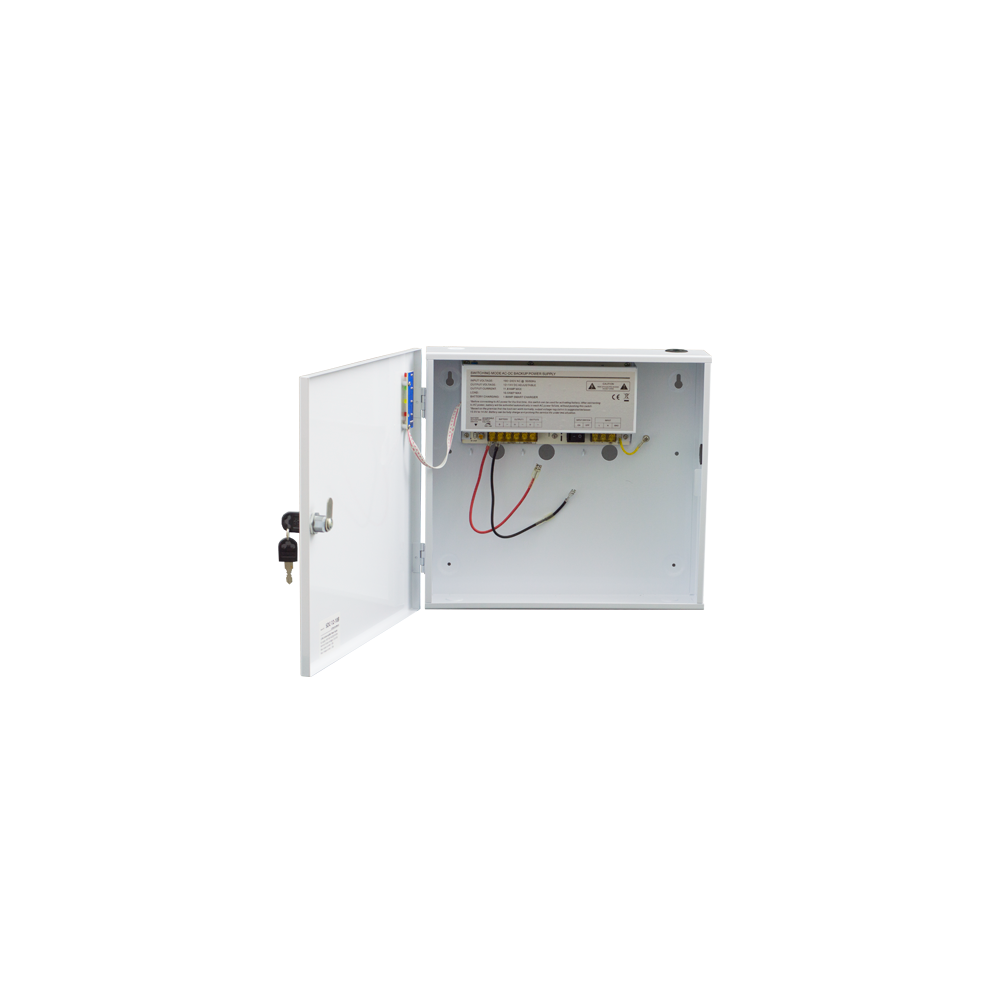 Sursa de alimentare 12V/10A, back-up in cabinet metalic - 1