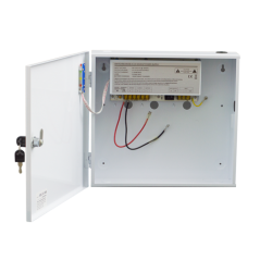 Sursa de alimentare 12V/10A, back-up in cabinet metalic - 1