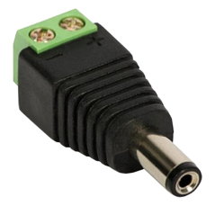 Conector de alimentare tata, 12V, cu surub - 1