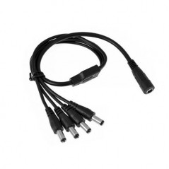 Conector de alimentare 12V, 1 intrare MAMA, 4 iesiri TATA - 1