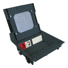 Doza de pardoseala in carcasa plastic - DLX - 2
