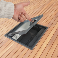 Doza de pardoseala in carcasa plastic - DLX - 4