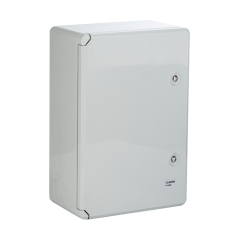 Cutie distributie IP65 din ABS gri, usa mata, placa metalica, 400x500x175 mm - 1