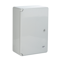 Cutie distributie IP65 din ABS gri, usa mata, placa metalica, 200x300x130 mm - 1