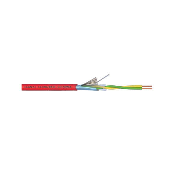 Cablu incendiu 1x2x0.8mm, ecranat, 100m ELN-1x2x08 - 1
