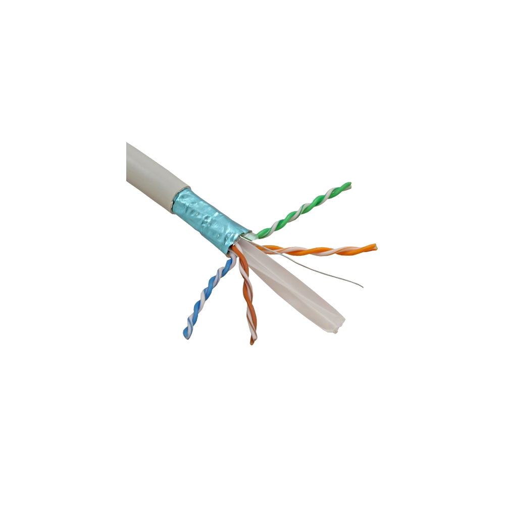 Cablu FTP, cat 6, CUPRU 100%, manta LSZH 305m  - ELAN ELN-FTP-6-CU - 1